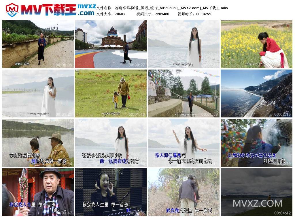 赛庸卓玛-阿爸_国语_流行_MB505050